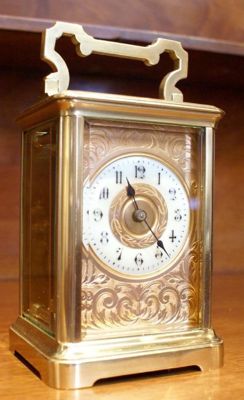 Late Victorian Large French Carriage Clock